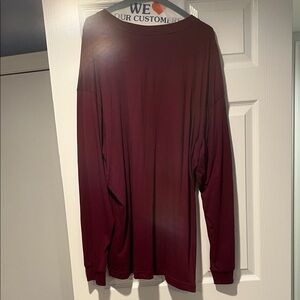 GAP Men's Deep Red Long Sleeve Tee